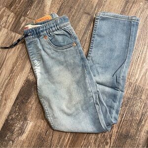 Levi's kids skinny knit pull on Fit Jeans in Light Blue 25 x 26